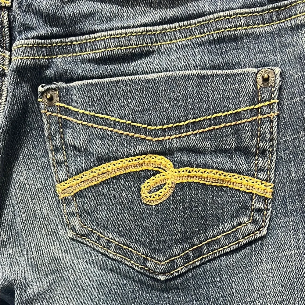 Justice Blue Straight Leg Jeans with Classic Style